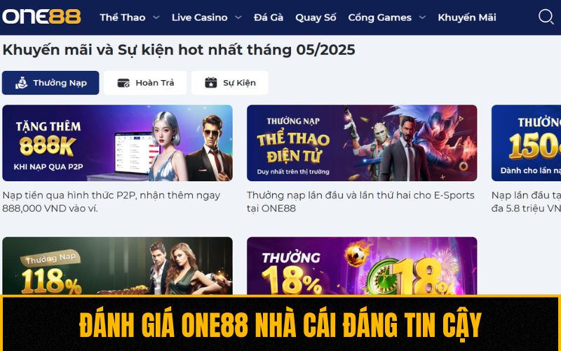 Đánh giá One88 nhà cái đáng tin cậy