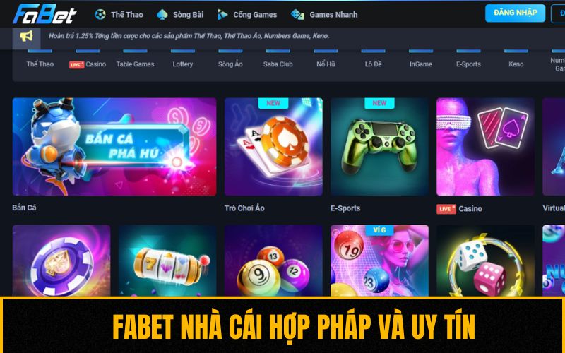 Fabet nhà cái hợp pháp và uy tín
