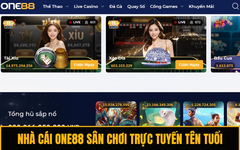 Nhà cái One88 sân chơi trực tuyến tên tuổi tại Việt Nam